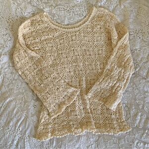 Crochet lace sweater